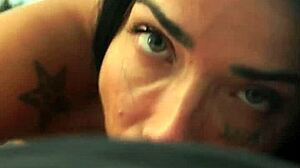 Ana Darks在一部来自巴西的成人电影中勾引了后端和口交肛交,并接受了面部射精。