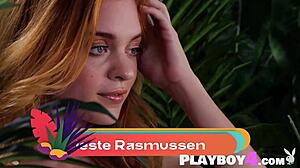 เด็กสาวผมแดงที่น่าทึ่ง Celeste Rasmussen เปลือยกายในกลางแจ้งที่ยอดเยี่ยม